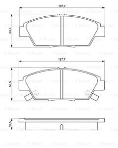 BOSCH 0986424289 KIT PASTIGLIE FRENO, FRENO A DISCO