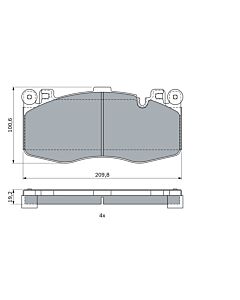 BOSCH 0986424387 KIT PASTIGLIE FRENO, FRENO A DISCO