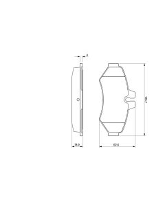 BOSCH 0986424516 KIT PASTIGLIE FRENO, FRENO A DISCO