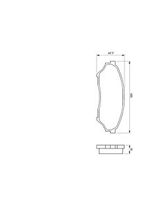 BOSCH 0986424713 KIT PASTIGLIE FRENO, FRENO A DISCO