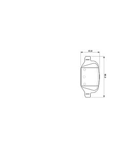 BOSCH 0986424756 KIT PASTIGLIE FRENO, FRENO A DISCO