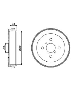 BOSCH 0986477199 TAMBURO FRENO