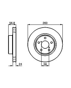 BOSCH 0986478293 DISCO FRENO