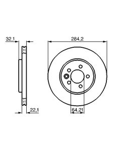BOSCH 0986478314 DISCO FRENO