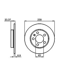 BOSCH 0986478481 DISCO FRENO