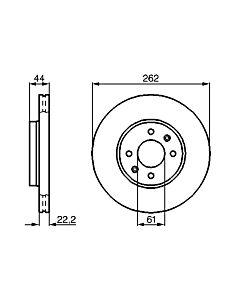 BOSCH 0986478598 DISCO FRENO
