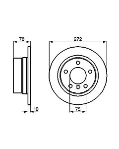 BOSCH 0986478641 DISCO FRENO