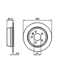 BOSCH 0986478873 DISCO FRENO