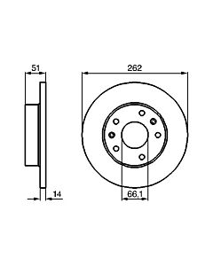 BOSCH 0986478991 DISCO FRENO