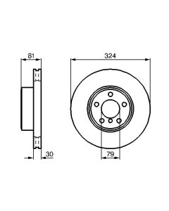 BOSCH 0986479002 DISCO FRENO