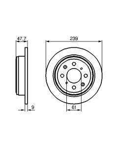 BOSCH 0986479101 DISCO FRENO