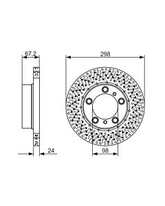 BOSCH 0986479675 DISCO FRENO