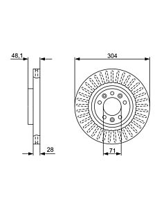 BOSCH 0986479A89 DISCO FRENO