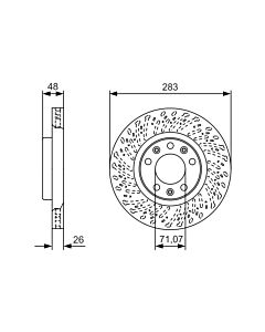 BOSCH 0986479C35 DISCO FRENO