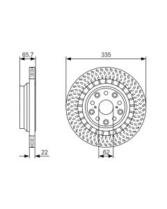 BOSCH 0986479T35 DISCO FRENO