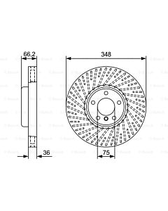BOSCH 0986479W19 DISCO FRENO