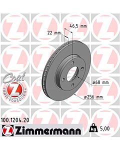 ZIMMERMANN 100120420 DISCO FRENO