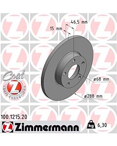 ZIMMERMANN 100121520 DISCO FRENO