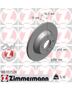 ZIMMERMANN 100122120 DISCO FRENO