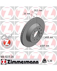 ZIMMERMANN 100122720 DISCO FRENO