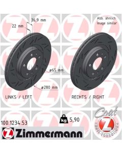 ZIMMERMANN 100123453 DISCO FRENO