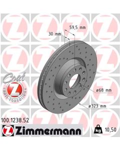 ZIMMERMANN 100123852 DISCO FRENO
