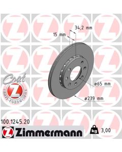 ZIMMERMANN 100124520 DISCO FRENO