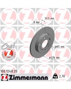 ZIMMERMANN 100124820 DISCO FRENO