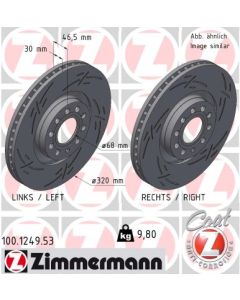 ZIMMERMANN 100124953 DISCO FRENO
