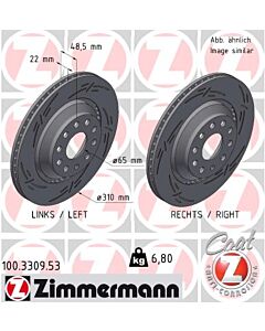 ZIMMERMANN 100330953 DISCO FRENO