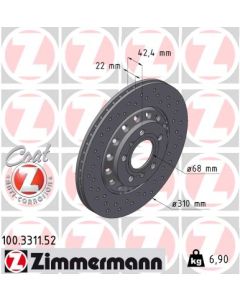 ZIMMERMANN 100331152 DISCO FRENO