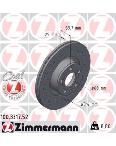 ZIMMERMANN 100331752 DISCO FRENO