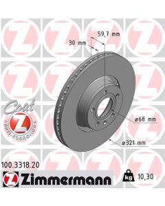 ZIMMERMANN 100331820 DISCO FRENO