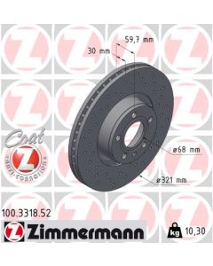 ZIMMERMANN 100331852 DISCO FRENO