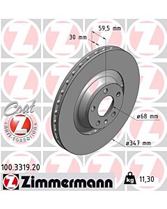 ZIMMERMANN 100331920 DISCO FRENO