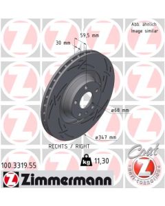 ZIMMERMANN 100331955 DISCO FRENO