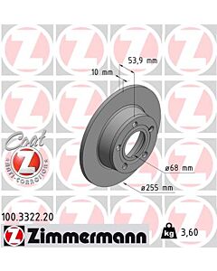 ZIMMERMANN 100332220 DISCO FRENO