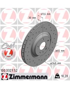 ZIMMERMANN 100332752 DISCO FRENO