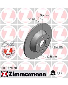 ZIMMERMANN 100332820 DISCO FRENO