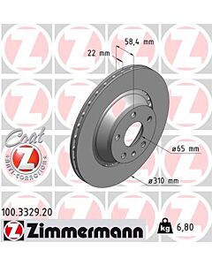 ZIMMERMANN 100332920 DISCO FRENO