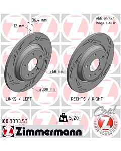 ZIMMERMANN 100333353 DISCO FRENO