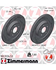 ZIMMERMANN 100333453 DISCO FRENO