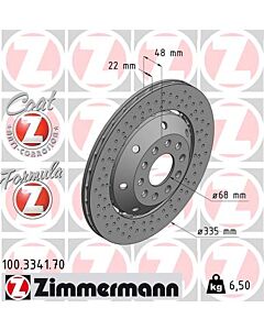 ZIMMERMANN 100334170 DISCO FRENO