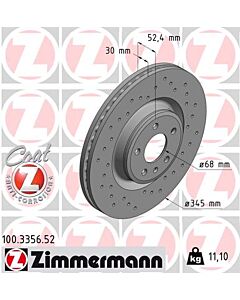 ZIMMERMANN 100335652 DISCO FRENO