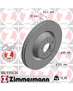 ZIMMERMANN 100335920 DISCO FRENO