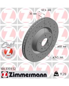 ZIMMERMANN 100335952 DISCO FRENO