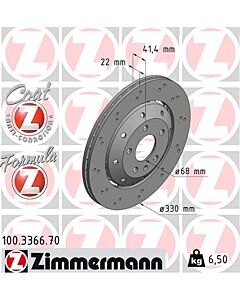 ZIMMERMANN 100336670 DISCO FRENO