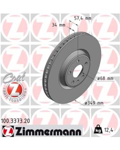 ZIMMERMANN 100337320 DISCO FRENO