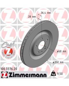 ZIMMERMANN 100337620 DISCO FRENO