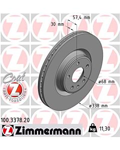 ZIMMERMANN 100337820 DISCO FRENO